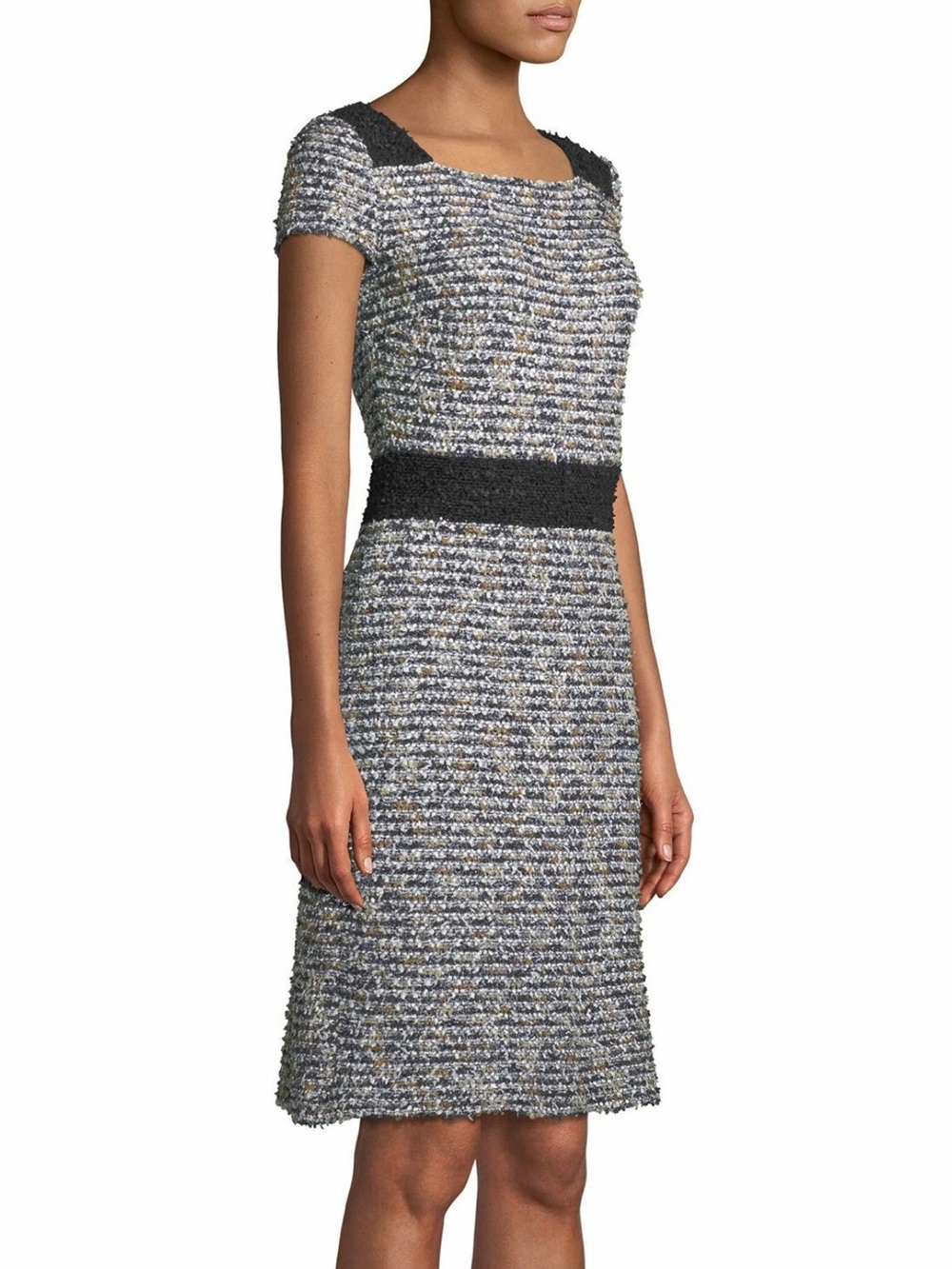 St John Eyelash Tweed Sheath Dress